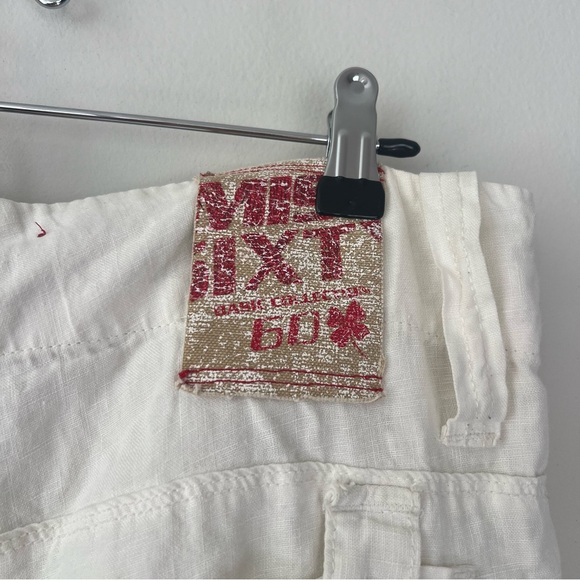 Miss Sixty Y2K Vintage White Cargo Linen Jogger Pants - Picture 10 of 12